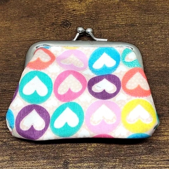Accessories - Heart Print Snap Coin Purse
